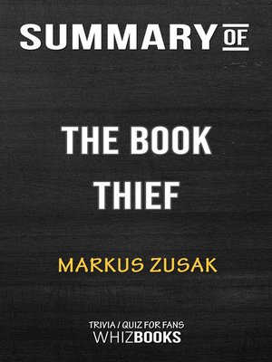 cover image of Summary of the Book Thief by Markus Zusak / Trivia/Quiz for Fans